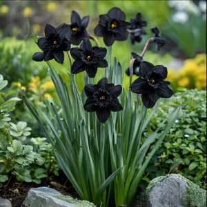 Нарцисс Тень Королевы купить по цене от 500р. в интернет-магазине «Посадика» с доставкой почтой в в Баймаке и по всей России – [изображение №1].